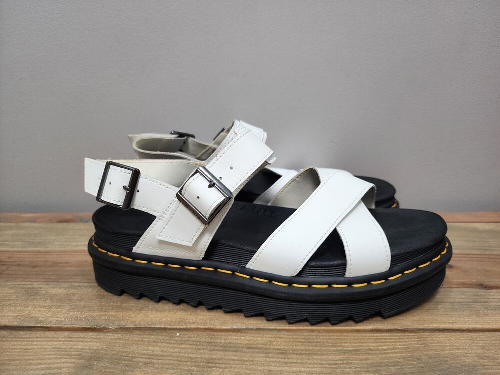 Dr. Martens Voss II Quad Sandals White Women's Size 11